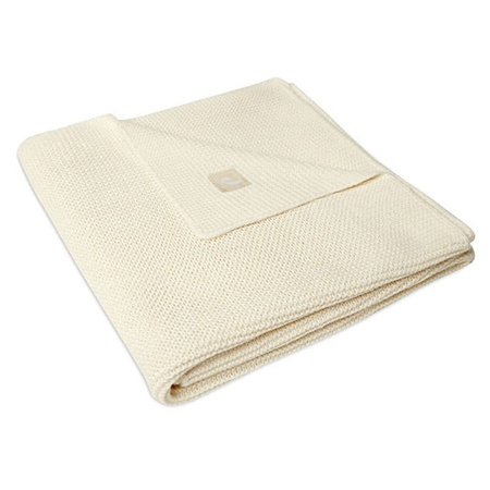 Jollein - kocyk tkany 100 x 150 cm BASIC KNIT Ivory