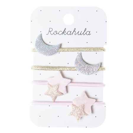Gumki do włosów dla dziewczynki Moon and Stars - Rockahula Kids - 4 szt.