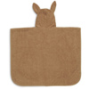  Poncho kąpielowe RABBIT z kapturem 65 x 62 cm CARAMEL - Jollein 