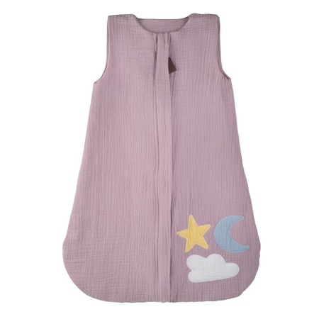 Hi Little One - śpiworek 2-warstwowy muslin Day & Night Blush roz S