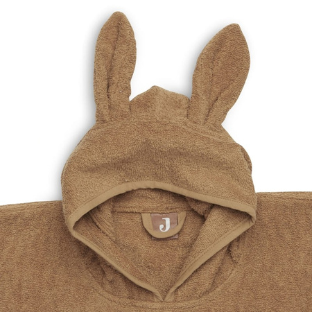  Poncho kąpielowe RABBIT z kapturem 65 x 62 cm CARAMEL - Jollein 