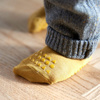Antypoślizgowe skarpetkidla dziecka do nauki chodzenia BAMBOO Mustard 1-2 lata  - GoBabyGo 
