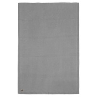 Kocyk tkany  dla dziecka 75 x 100 cm BLISS KNIT STORM GREY - Jollein