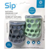 Dwa sensoryczne kubeczki do nauki picia dla niemowląt Slate/Sage - CogniKids Sip® – Natural Drinking Cup 