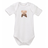 Body dla dziecka - Lait Baby Organic Body Short Sleeve Cubby the Teddy 9 m+