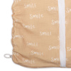 Śpiworek dwustronny dla dziecka od 3 miesiąca - 2 lat  z organicznej BIO bawełny muślin GROW UP SMILE - muumee 