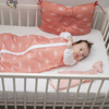 Śpiworek dwustronny dla dziecka piżamka z nogawkami z organicznej BIO bawełny muślin RAINBOW roz M - muumee 
