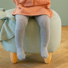 Antypoślizgowe rajstopy dla dziecka do raczkowania i nauki chodzenia WOOL Grey Melange 12-18 m-cy - Go BabyGo 