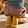 Antypoślizgowe skarpetki dla dzieci do nauki chodzenia Mustard 1-2 lat - Go BabyGo 