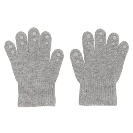 Antypoślizgowe rękawiczki dla dziecka ułatwiające chwytanie 3 - 4 lata Grey Melange - GoBabyGo 