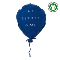  Poduszka dekoracyjna z organicznego oddychającego BIO  muślinu GOTS BALOON NAVY - Hi Little One 