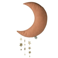 Picca LouLou - Dekoracja ścienna Sparkle Moon PINK with Stars 45 cm